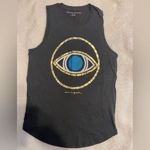 Spiritual Gangster All Seeing Eye Muscle Tank Size S vintage Black